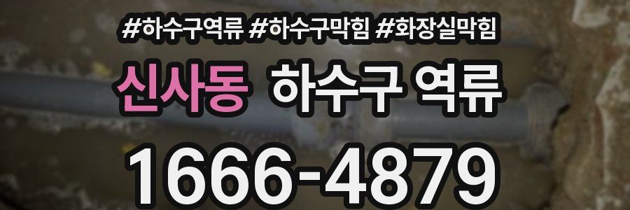 신사동 하수구 역류