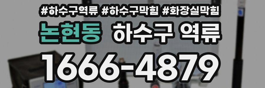 논현동 하수구 역류