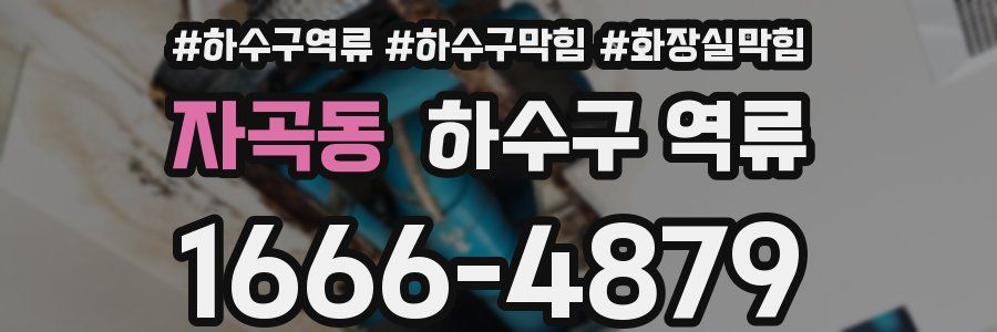 자곡동 하수구 역류