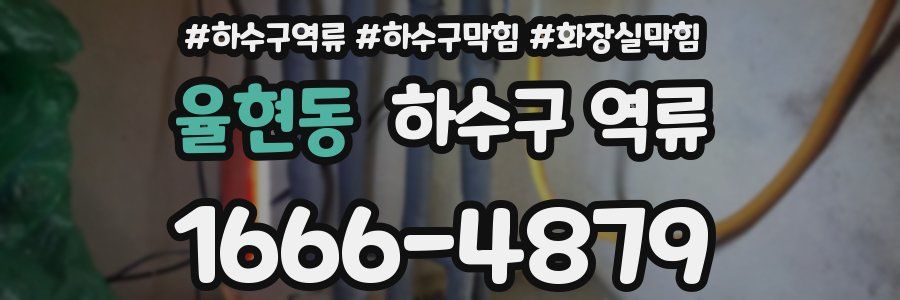 율현동 하수구 역류