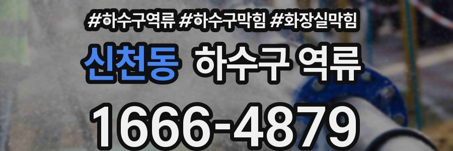신천동 하수구 역류