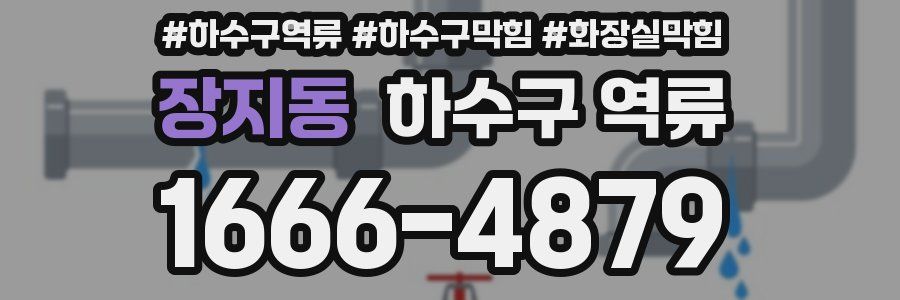 장지동 하수구 역류