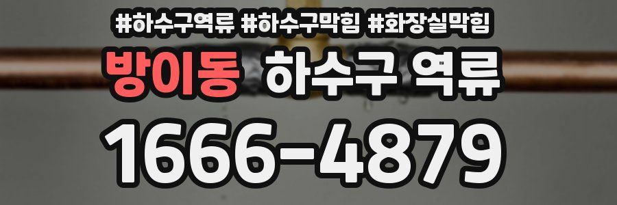 방이동 하수구 역류