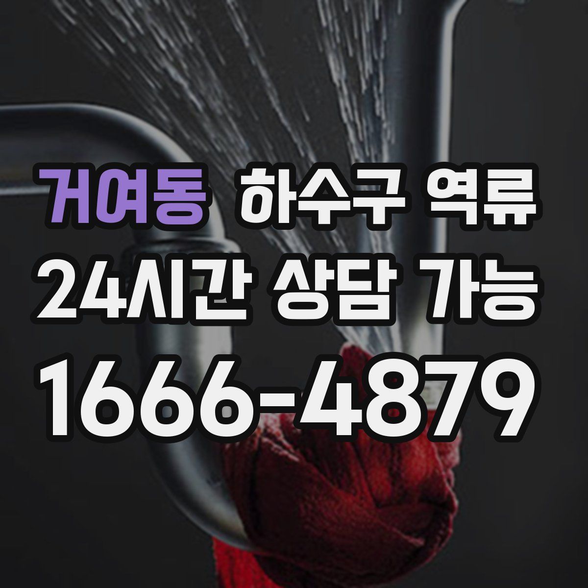 거여동 하수구 역류