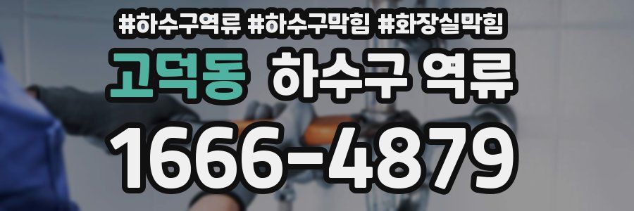 고덕동 하수구 역류