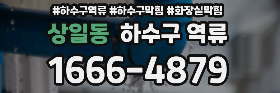 상일동 하수구 역류