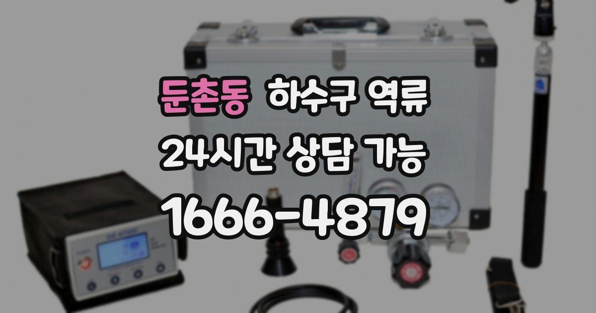 둔촌동 하수구 역류