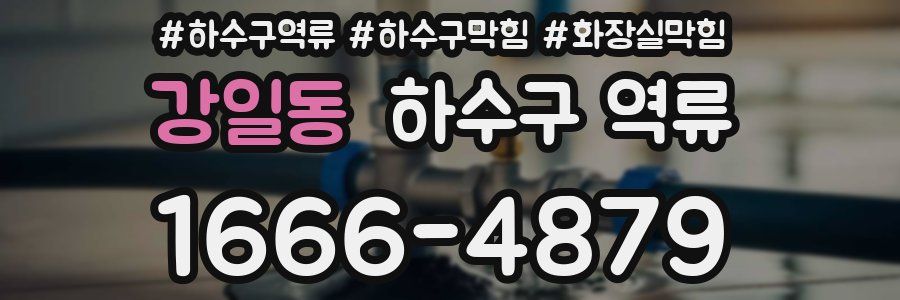 강일동 하수구 역류