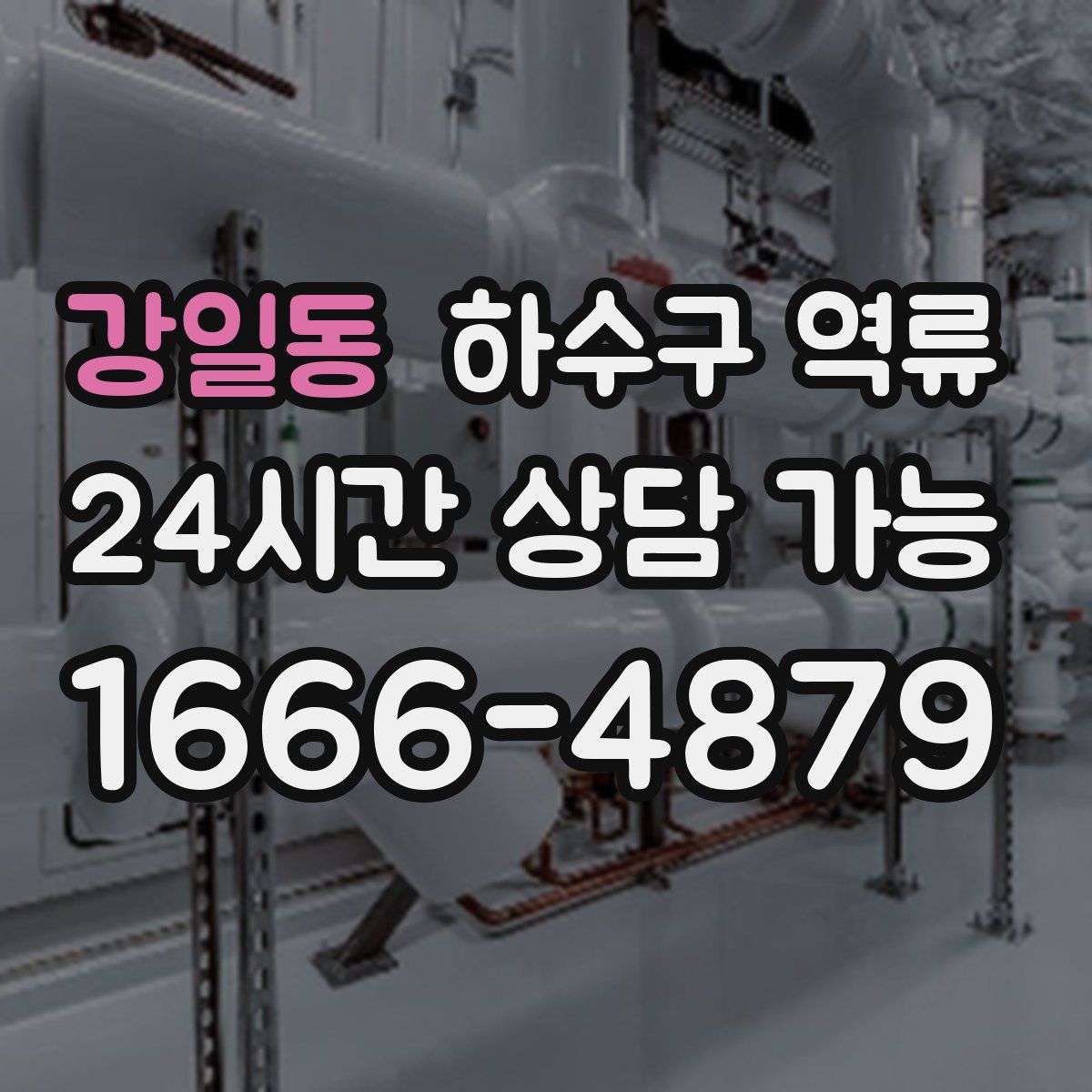 강일동 하수구 역류