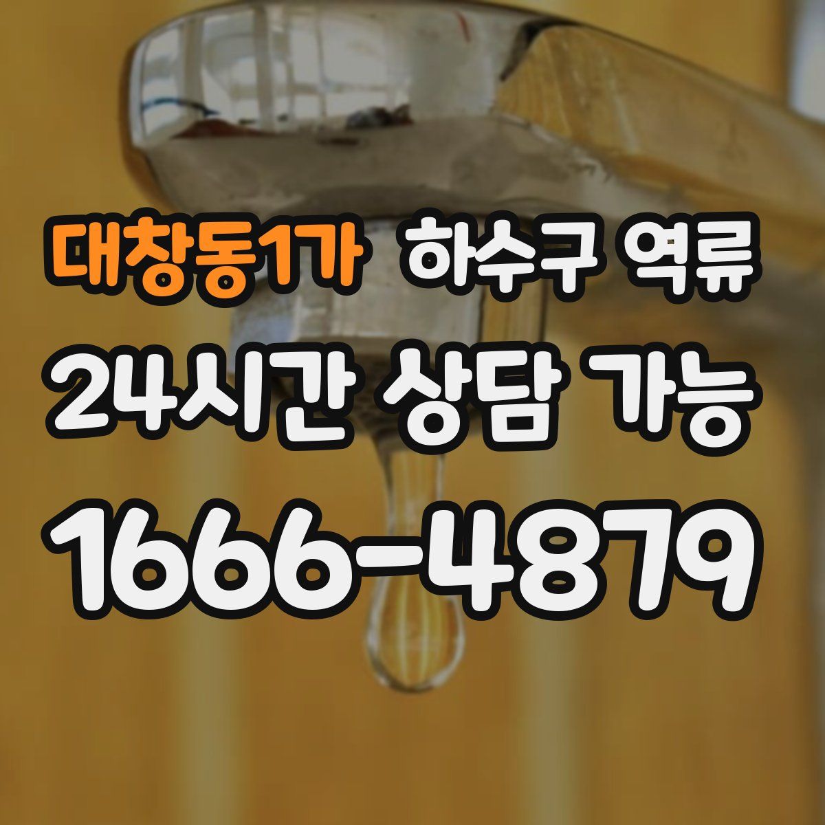 대창동1가 하수구 역류