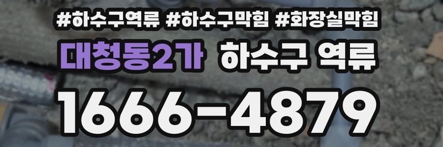 대청동2가 하수구 역류