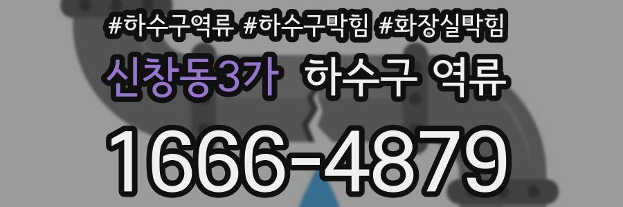 신창동3가 하수구 역류
