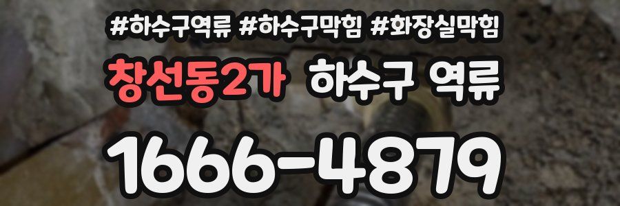 창선동2가 하수구 역류