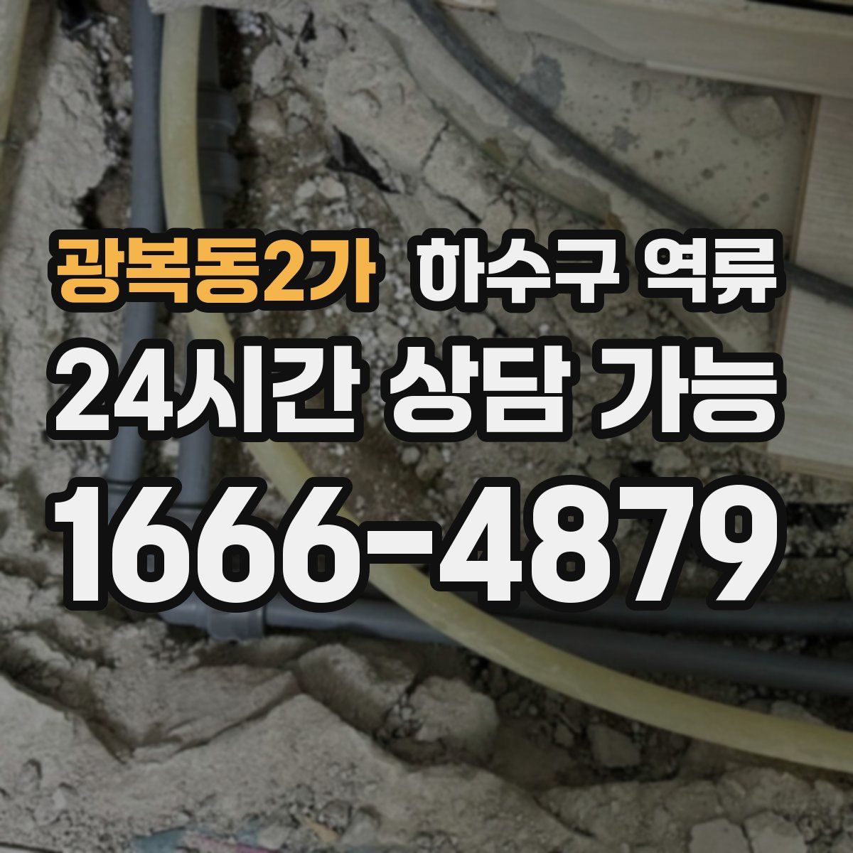 광복동2가 하수구 역류