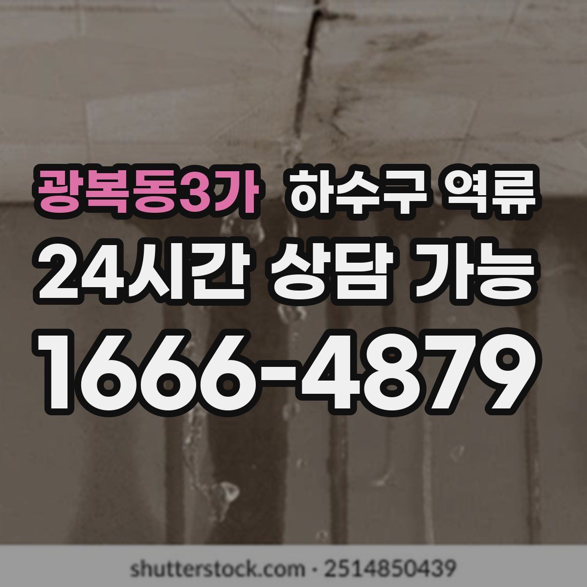광복동3가 하수구 역류
