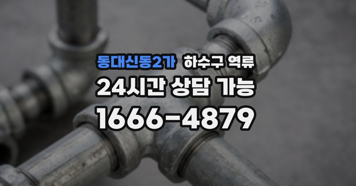 동대신동2가 하수구 역류