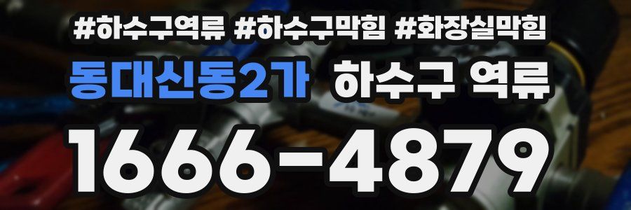 동대신동2가 하수구 역류