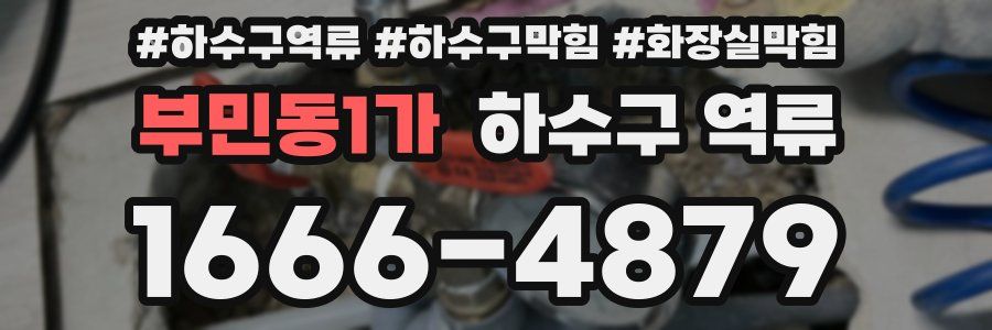 부민동1가 하수구 역류