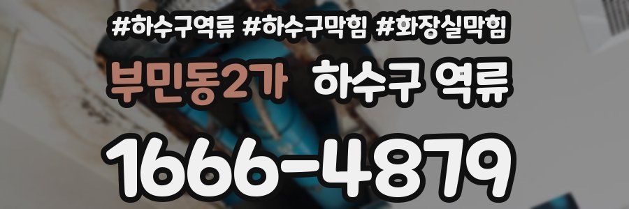 부민동2가 하수구 역류