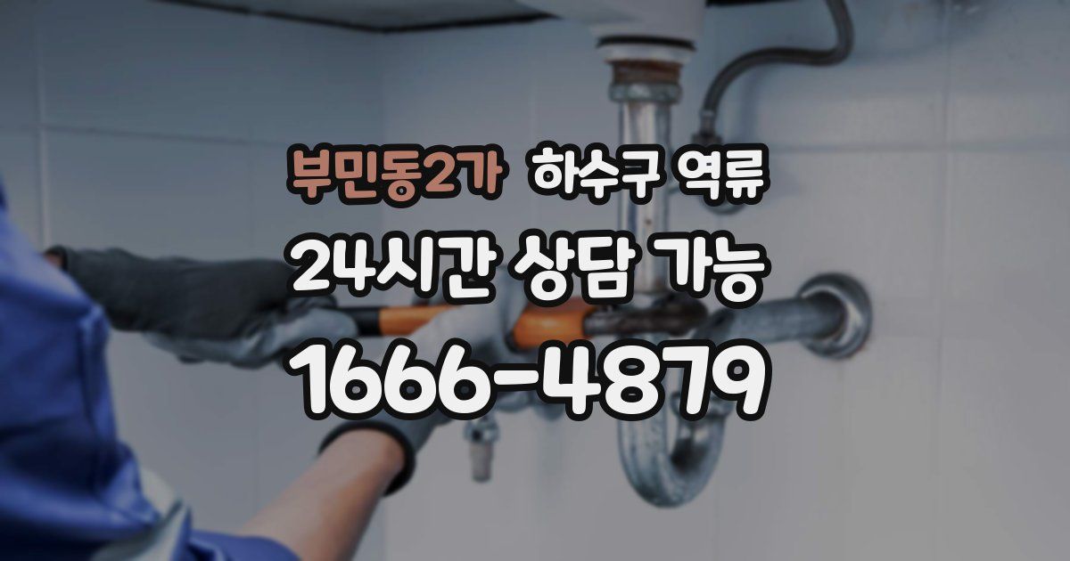 부민동2가 하수구 역류