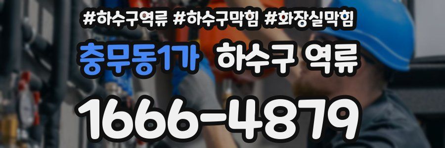 충무동1가 하수구 역류