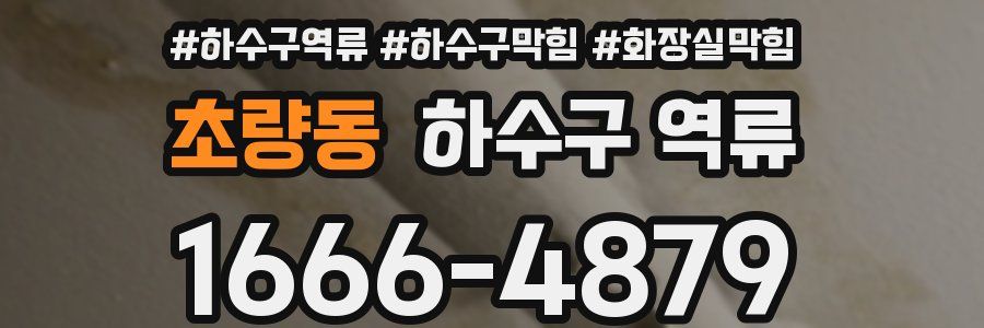 초량동 하수구 역류