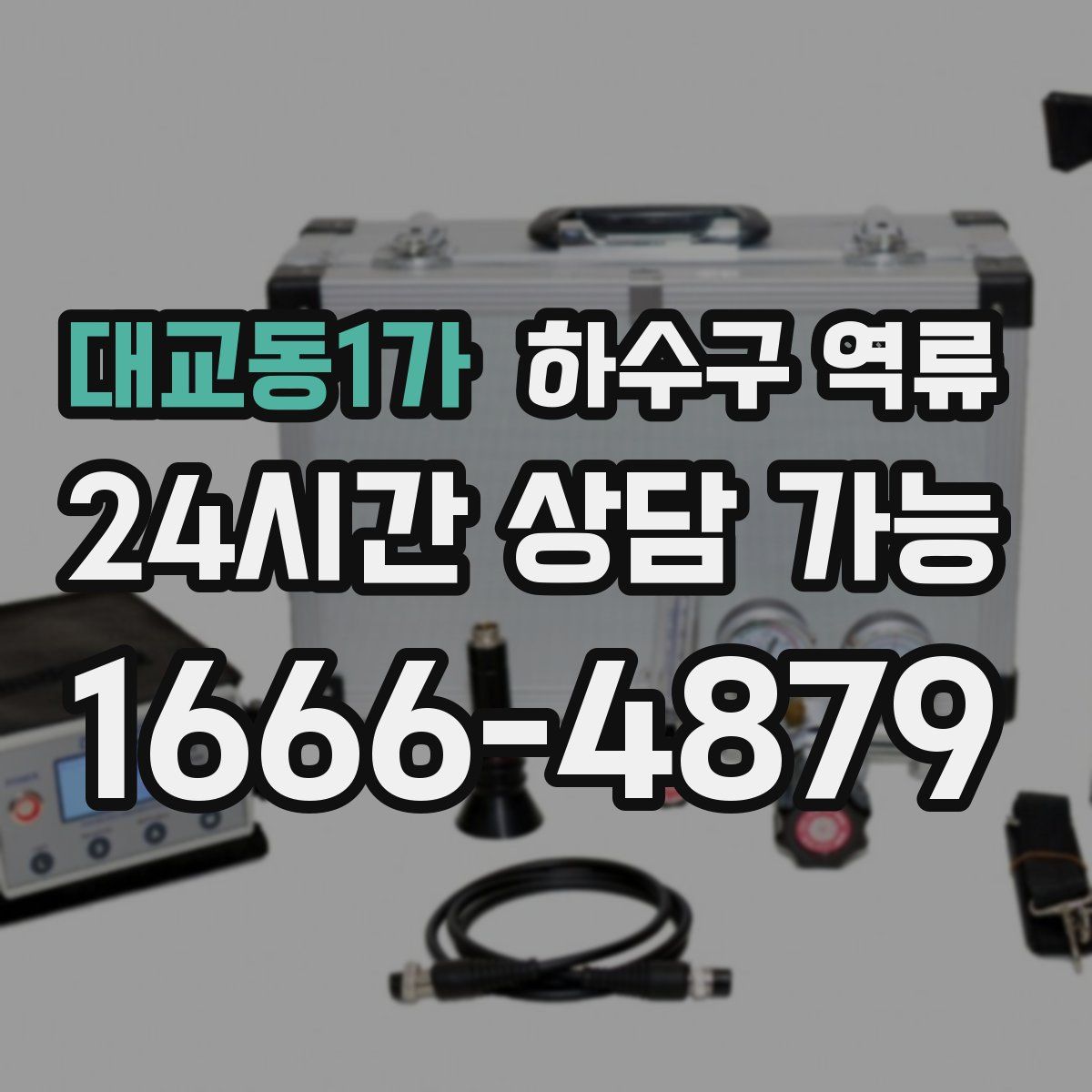 대교동1가 하수구 역류