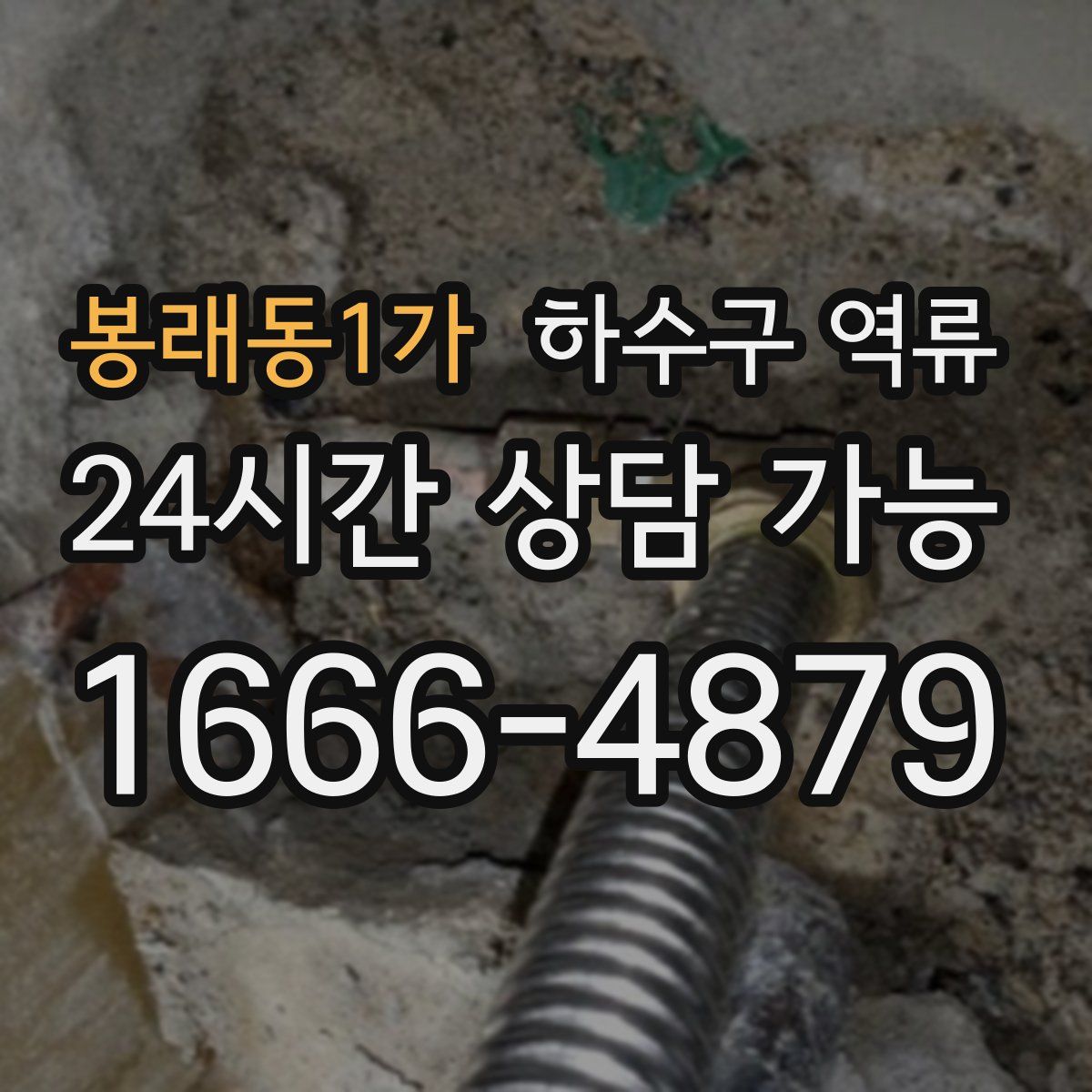 봉래동1가 하수구 역류