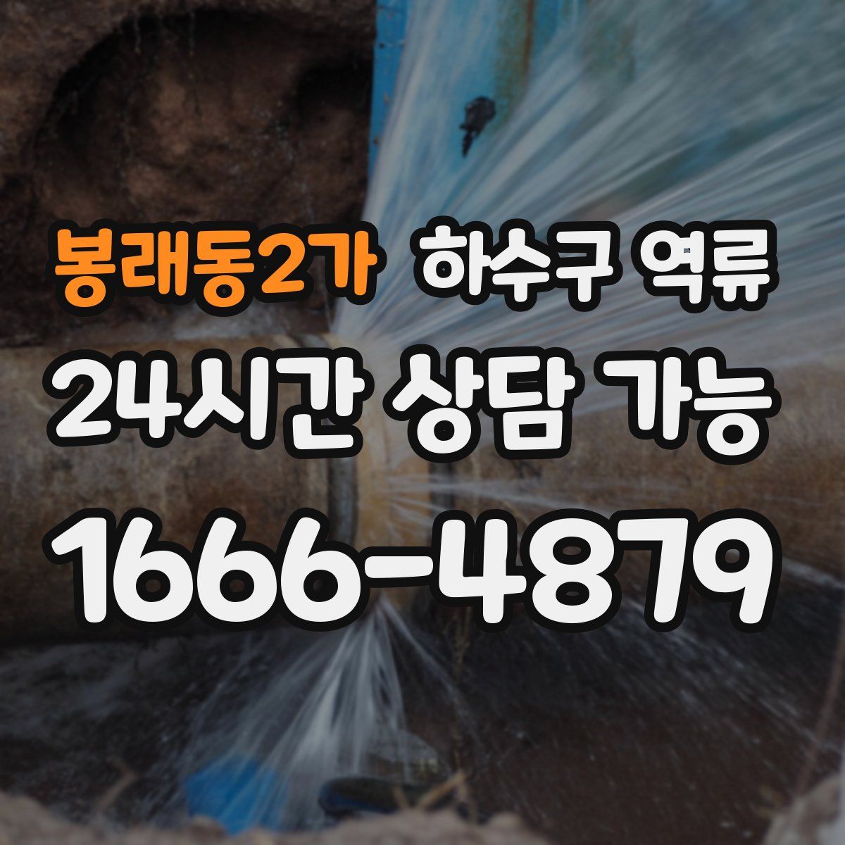 봉래동2가 하수구 역류
