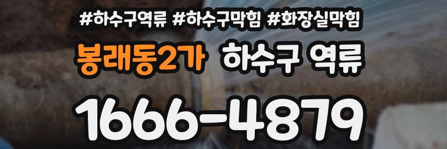 봉래동2가 하수구 역류