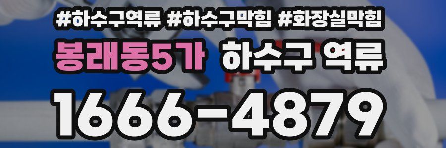 봉래동5가 하수구 역류