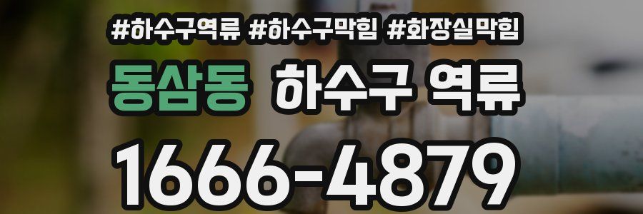 동삼동 하수구 역류