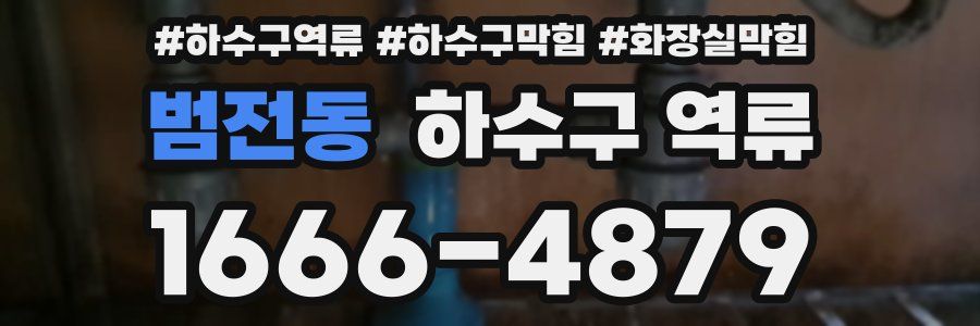 범전동 하수구 역류