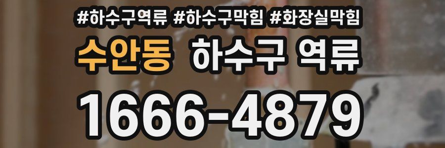 수안동 하수구 역류