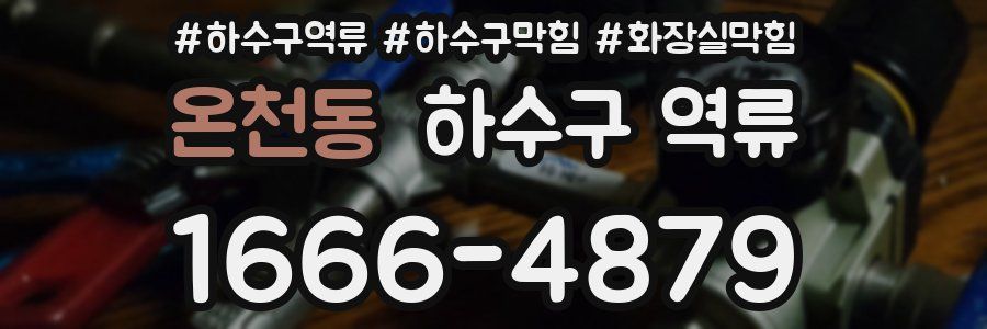 온천동 하수구 역류