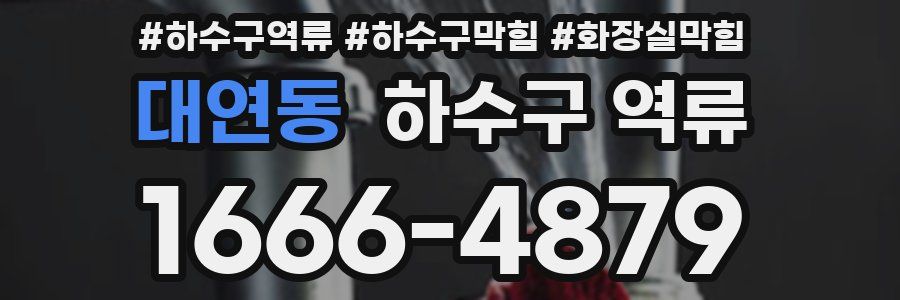 대연동 하수구 역류