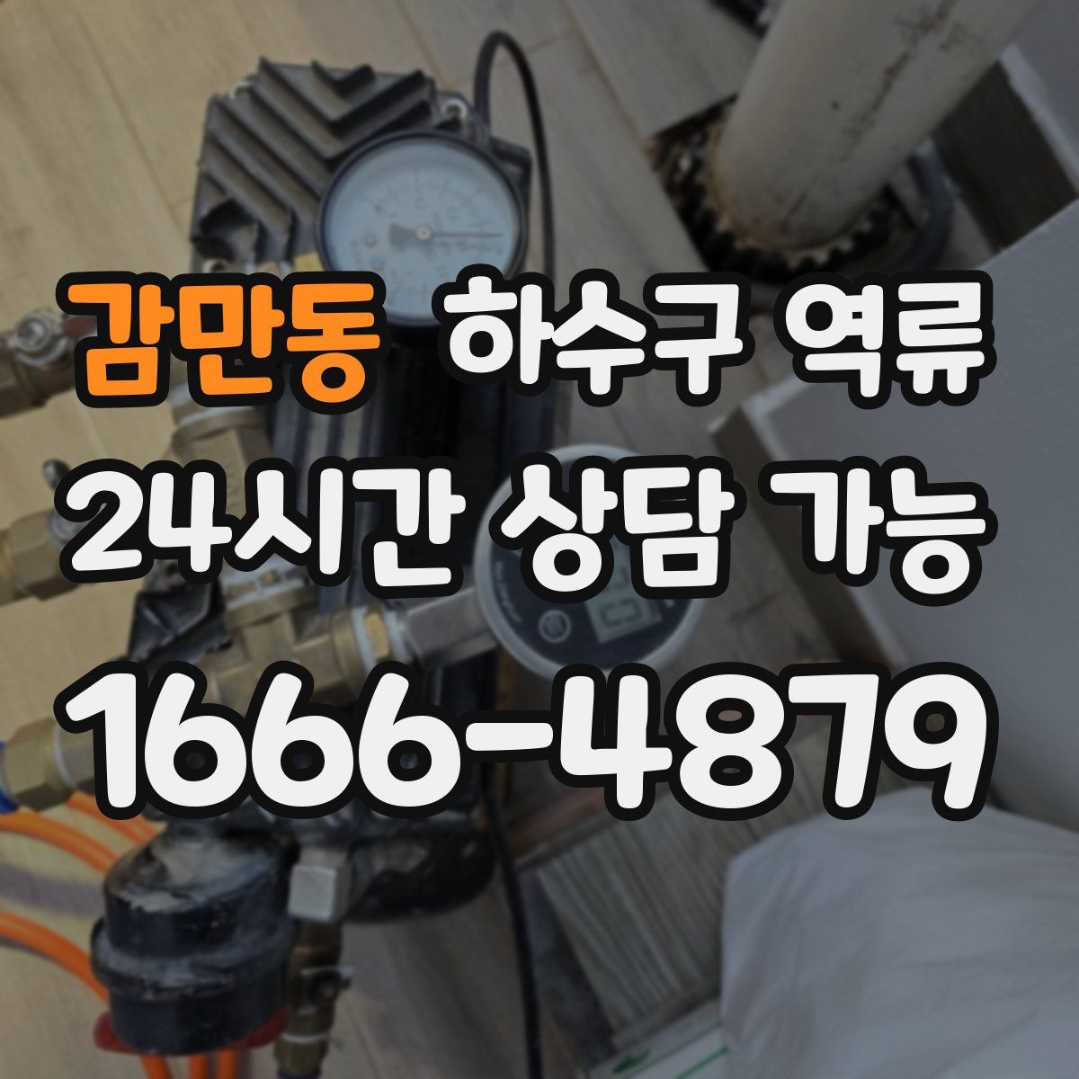 감만동 하수구 역류