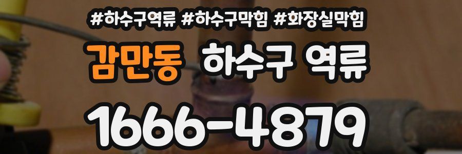 감만동 하수구 역류