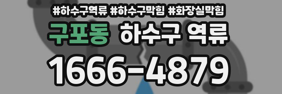 구포동 하수구 역류