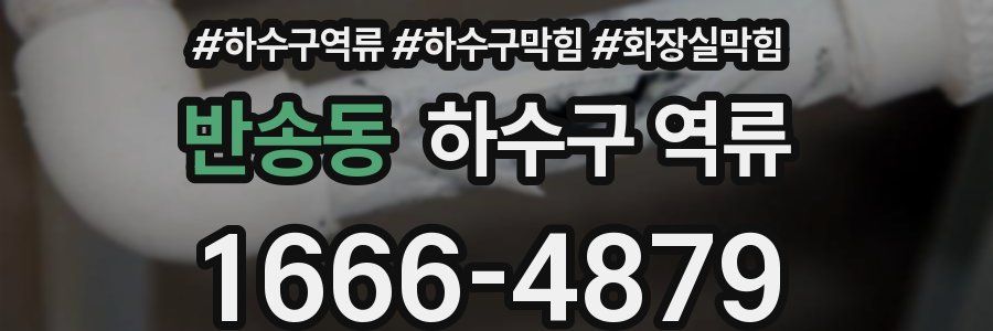 반송동 하수구 역류