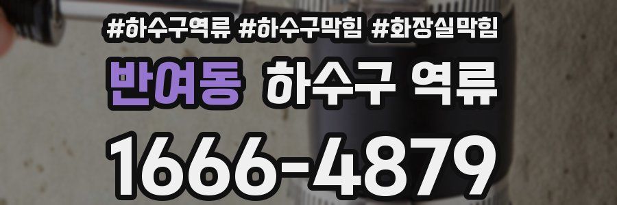 반여동 하수구 역류