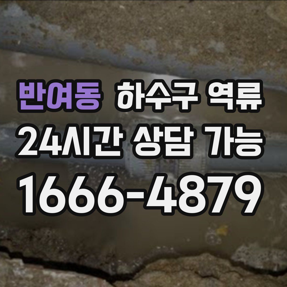 반여동 하수구 역류