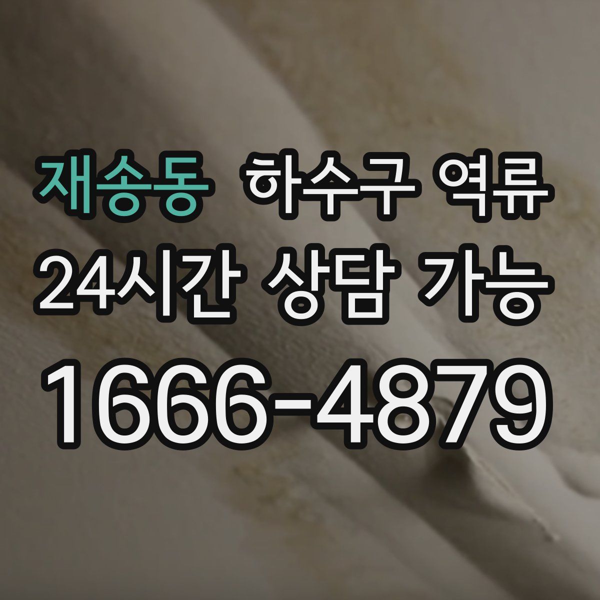 재송동 하수구 역류