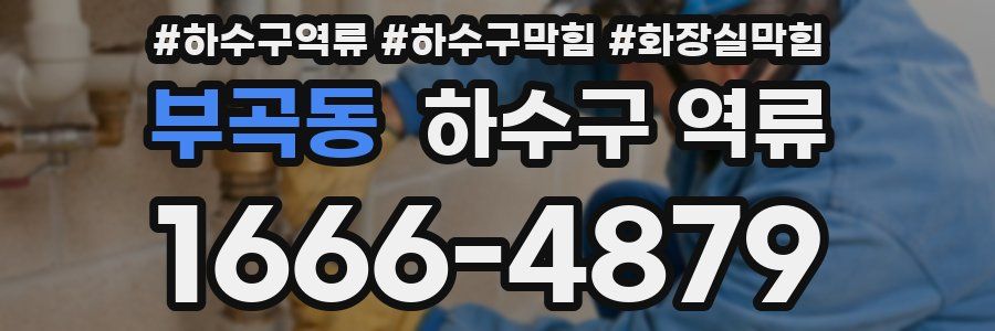 부곡동 하수구 역류