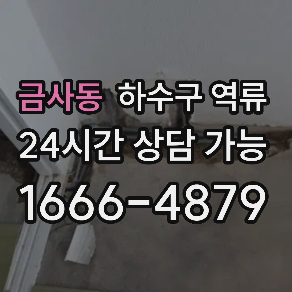 금사동 하수구 역류