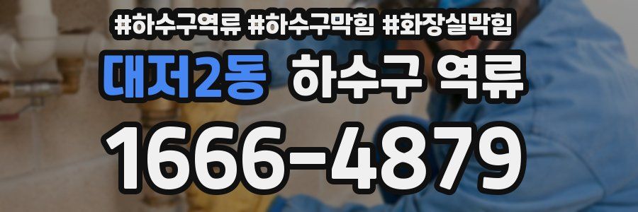 대저2동 하수구 역류