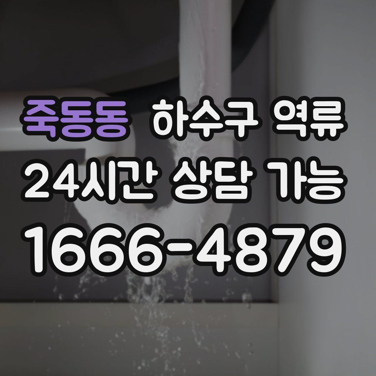 죽동동 하수구 역류