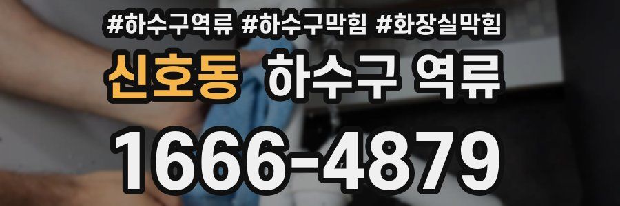 신호동 하수구 역류