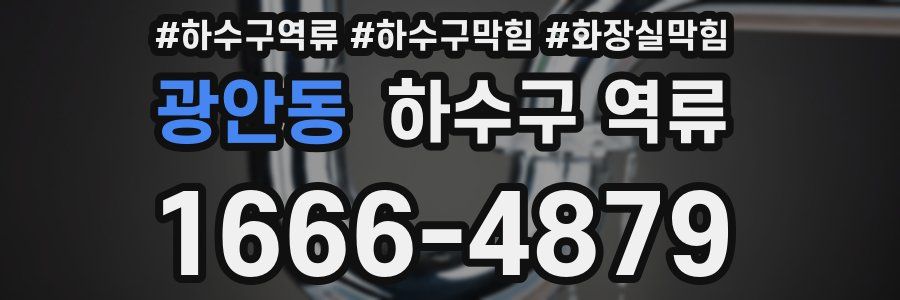 광안동 하수구 역류