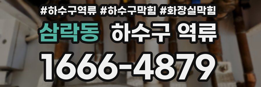 삼락동 하수구 역류